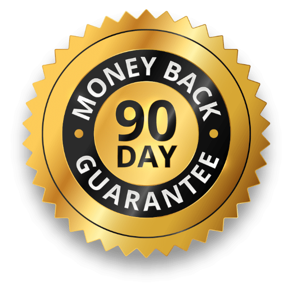 Synadentix official website -180-day risk-free money-back guarantee badge